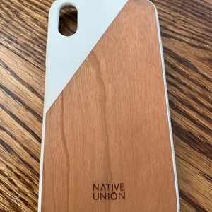Native union iPhone X wood case